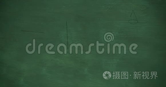 黑板上的数学方程式视频