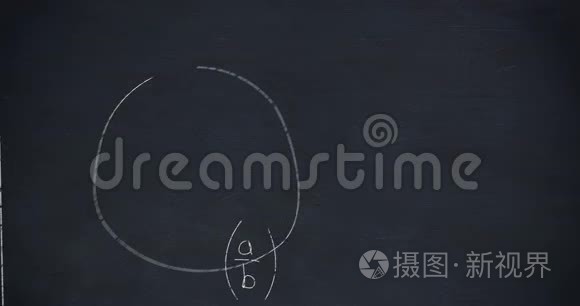 黑板上的数学方程式视频