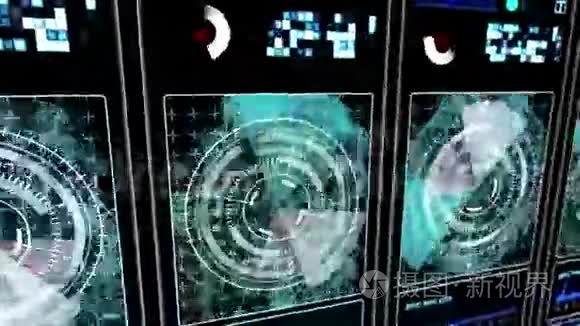 哈德未来主义技术背景视频