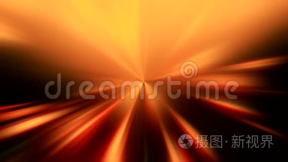 光束运动橙色光线暗背景视频