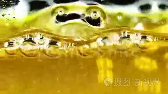 水油气泡背景纹理视频