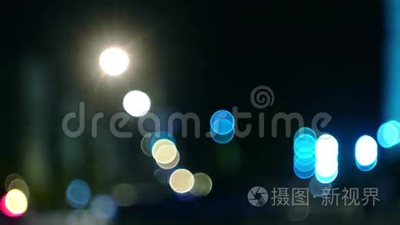 城市夜间交通异常视频
