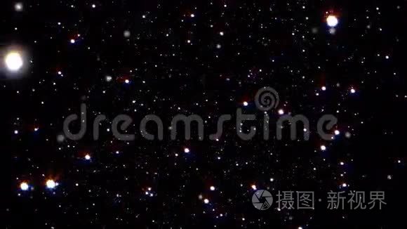 抽象恒星粒子背景视频