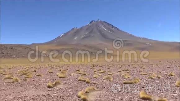 智利阿塔卡马沙漠的景观和自然视频
