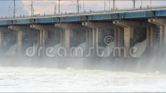 水力发电站水的重置视频