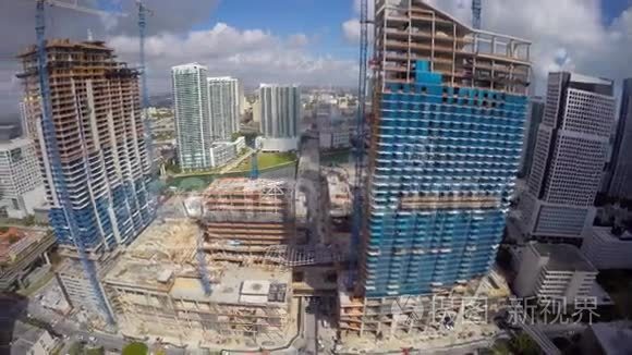 布里克尔迈阿密的空中录像视频