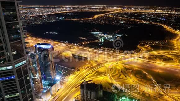 迪拜的交通道路