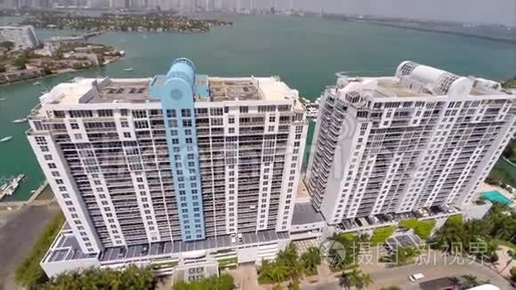 航空海滨房地产迈阿密海滩视频