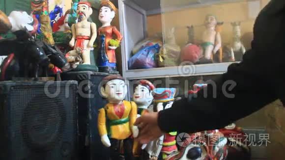 越南的工匠和水偶视频