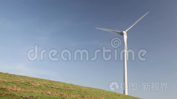 风力发电机产生替代能源视频