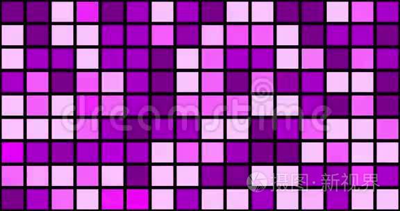 紫色和白色的闪光方块视频