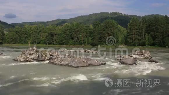 美丽夏日山水山河卡屯..