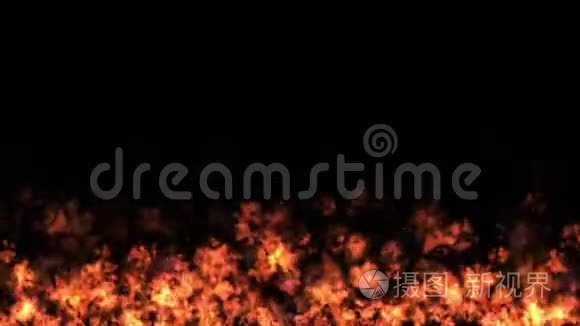 热火燃烧背景，抽象强大的粒子烟雾能量。