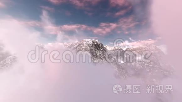 阿尔卑斯山的高山景观视频