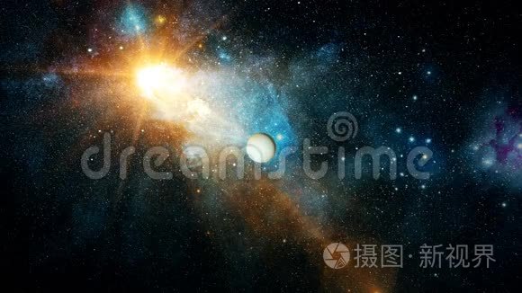 来自深空的真实美丽星球天王星视频