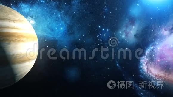 从太空出发的现实行星木星视频