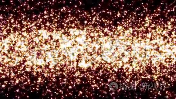 抽象红色粒子背景视频