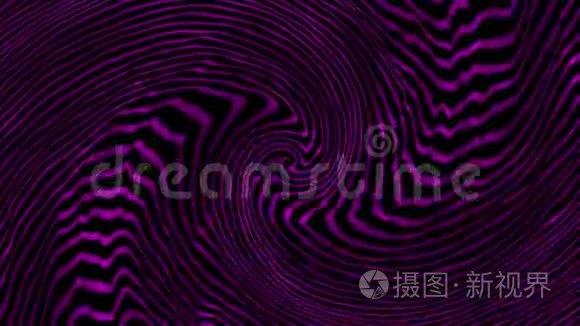 紫色螺旋的抽象旋转线视频