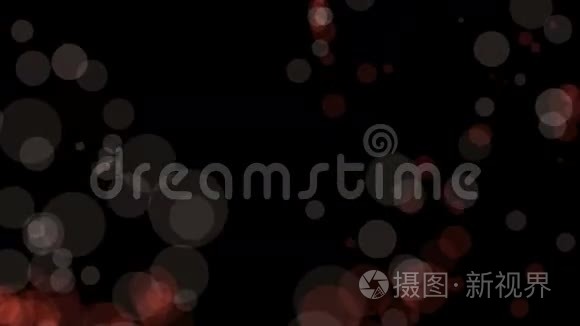 精彩的动画与气泡运动，循环高清1080p