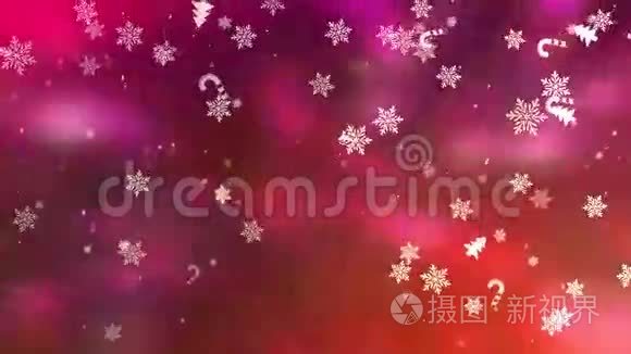 圣诞节和新年背景视频
