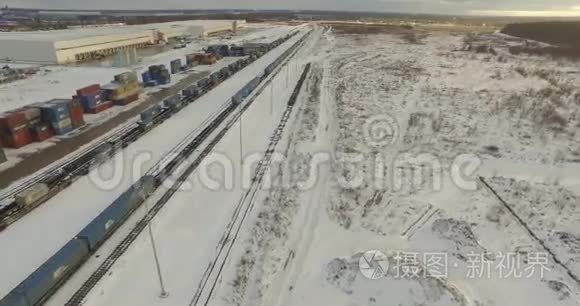 铁路轨道顶部视图视频
