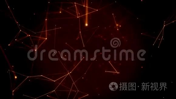 抽象网络商务技术科学背景循环视频