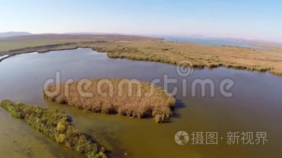 野生多瑙河三角洲航空视频