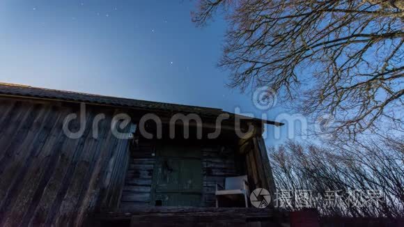 星夜天空宇宙银河时间流逝视频