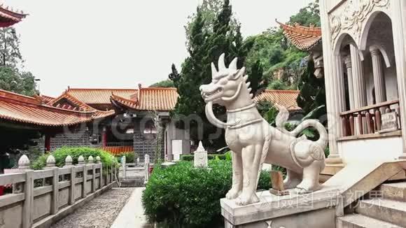中国佛教寺庙中的大理石龙