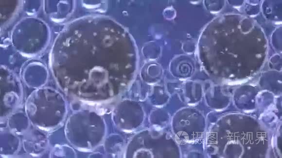 气泡快速旋流抽象背景视频视频