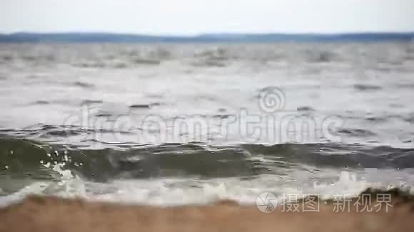 风日海滩风筝冲浪者视频