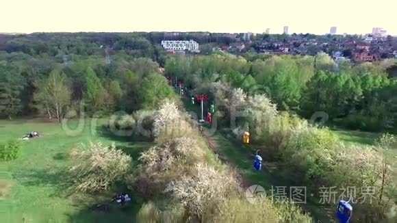 哈尔科夫高尔基公园索道美景视频