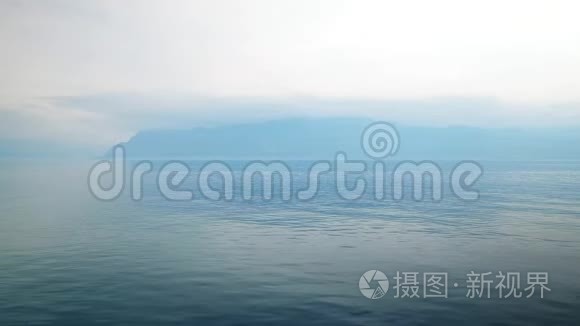 白天的日内瓦湖景观视频