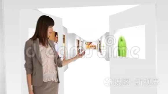 妇女提供的健康食品录像