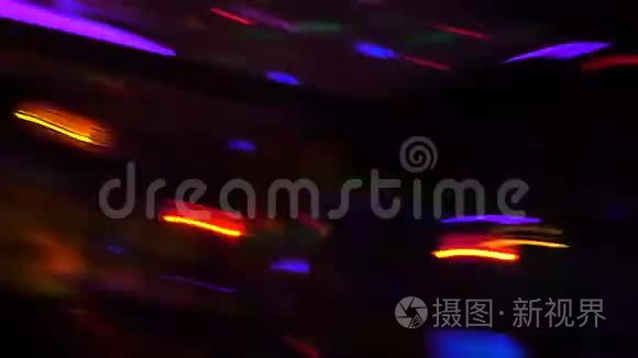 派对上的灯光效果视频