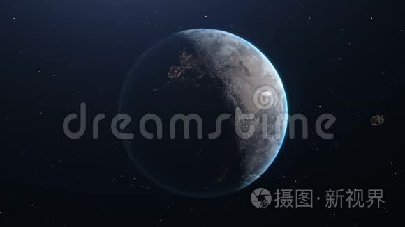 流星飞向地球视频