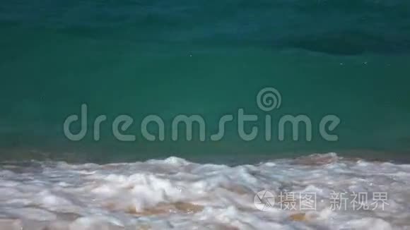 慢运动热带蓝海海浪
