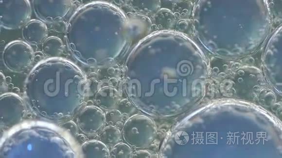 气泡慢旋流的抽象背景视频视频