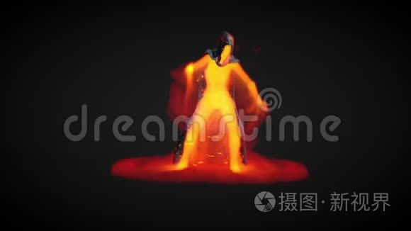 火魔法师施展魔法视频