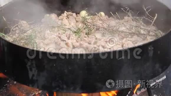 阿根廷美食的典型菜盘视频