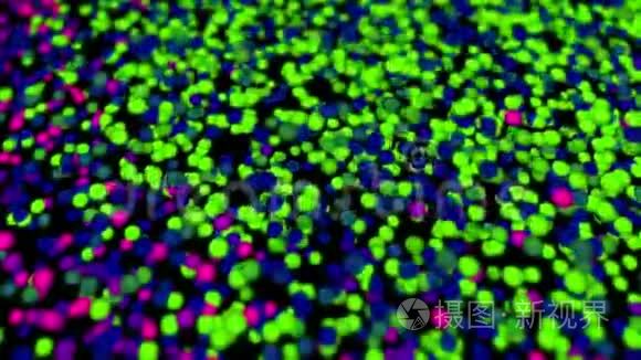 彩色粒子抽象背景视频