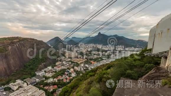 里约城市景观时间流逝黄昏潘宁视频