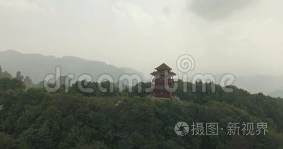 天门山顶天门山寺视频