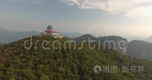 天门山顶天门山寺视频