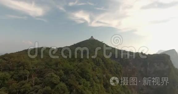 天门山顶天门山寺视频