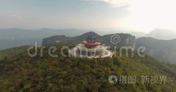 天门山顶天门山寺视频