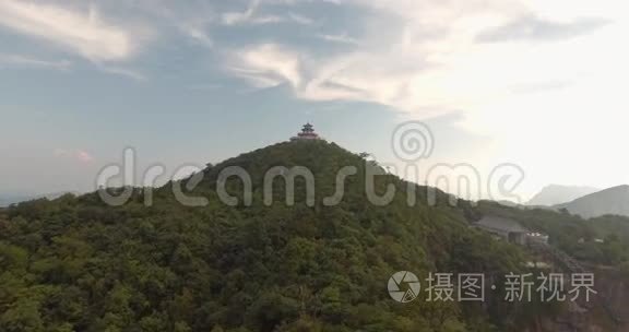 天门山顶天门山寺视频