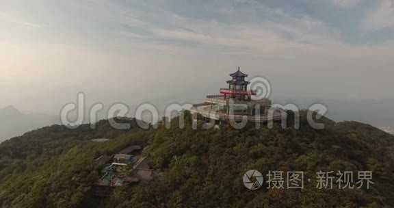 天门山顶天门山寺视频