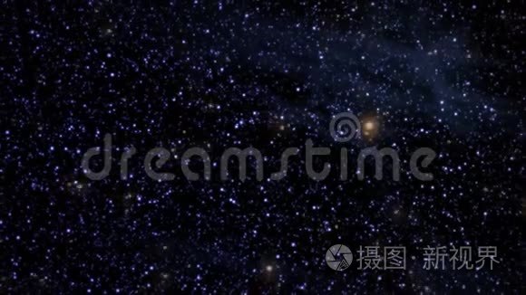 星云在太空飞行4k视频动画