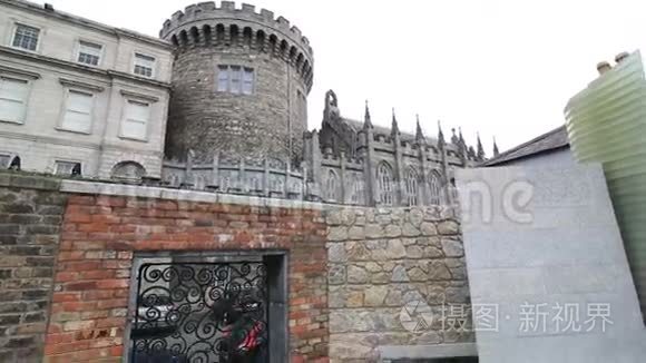 都柏林城堡的嘉达纪念花园视频